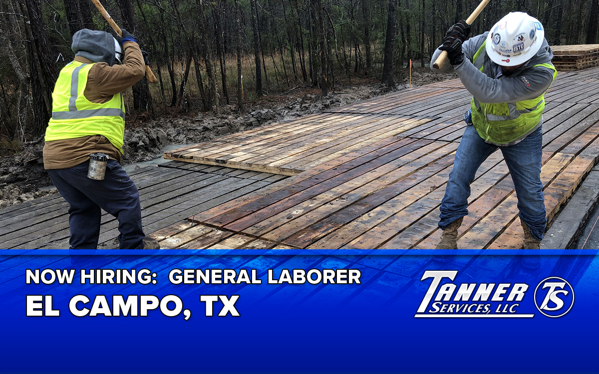 Now Hiring: General Laborer in El Campo, Texas