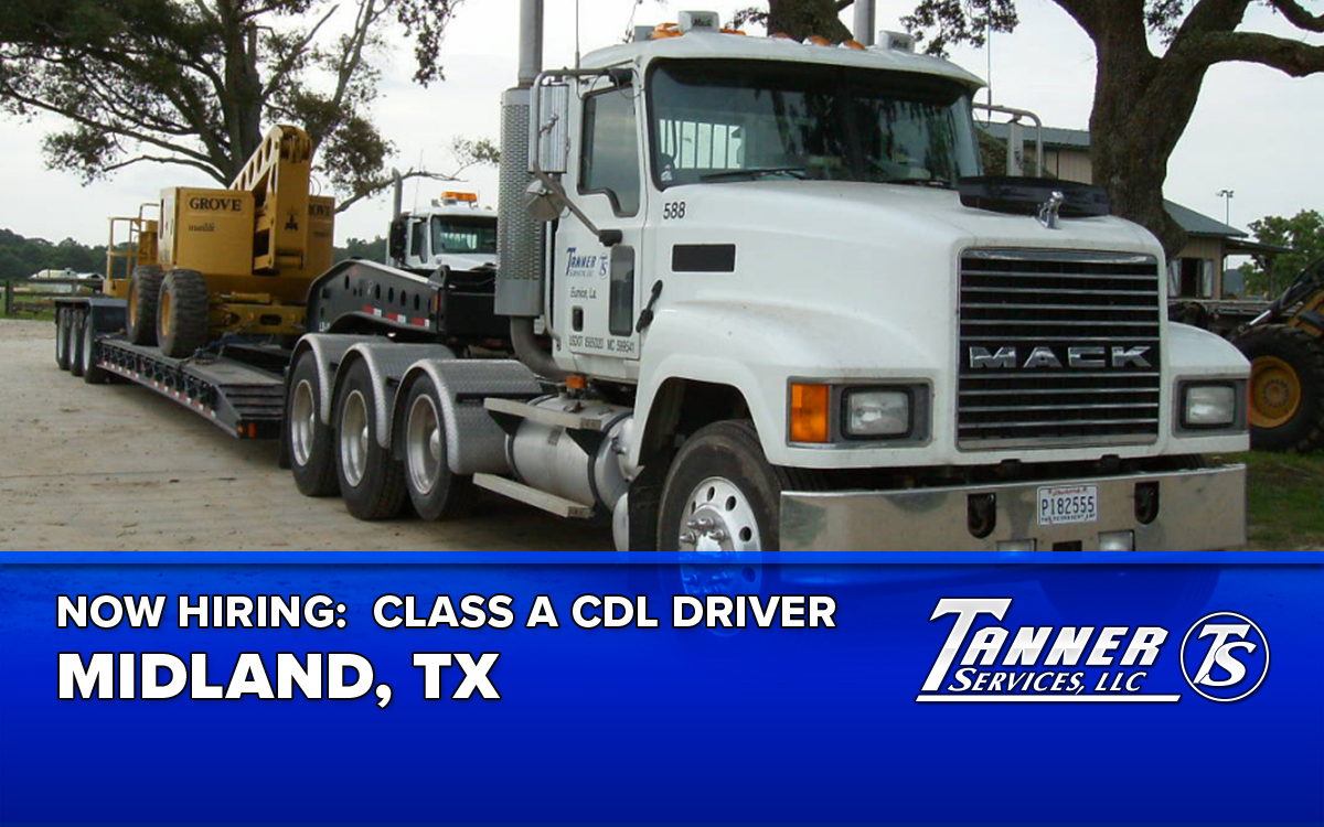 Now Hiring: Class A Drivers in Midland, Texas