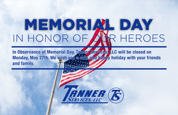 Closed on Memorial Day